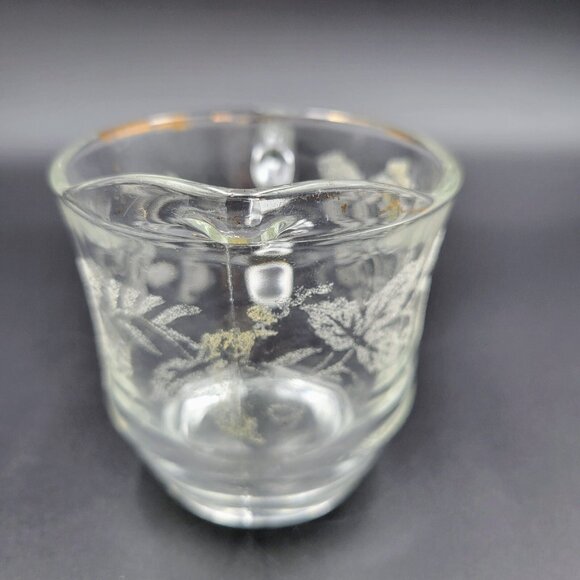 Vintage Creamers Frosted Grape & Leaf Gold Set Of 3 Creamer Syrup Condiment - Picture 12 of 16